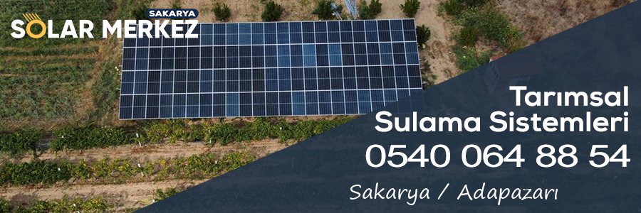 Sakarya Adapazarı Tarımsal Sulama GES Uygulaması