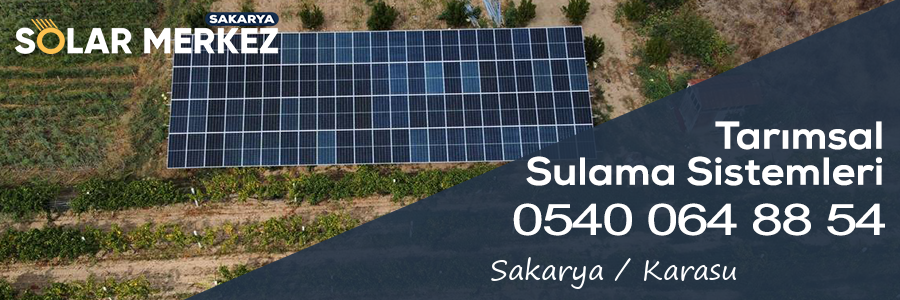 Sakarya Karasu Tarımsal Sulama GES Uygulaması