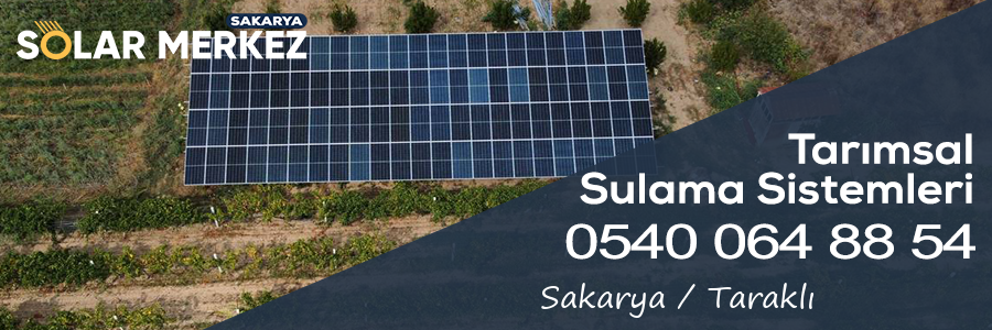 Sakarya Taraklı Tarımsal Sulama GES Uygulaması